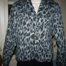 Erin London Ladies Black Swirl Blazer - Petite Small