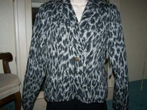 Erin London Ladies Black Swirl Blazer - Petite Small