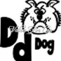 Animal / Insect Monogram Wall Vinyl Letter D d is for Dog 12" x 12" Vinyl Decal