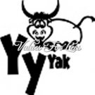 Animal / Insect Monogram Wall Vinyl - Letter Y y Yak 12" x 12" Vinyl Decal