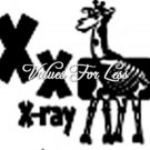 Animal / Insect Monogram Wall Vinyl - Letter X x X-Ray 12" x 12" Vinyl Decal