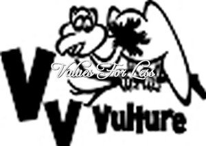 Animal / Insect Monogram Wall Vinyl - Letter V v Vulture 12" x 12" Vinyl Decal