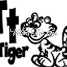 Animal / Insect Monogram Wall Vinyl - Letter T t Tiger 12" x 12" Vinyl Decal
