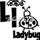 Animal / Insect Monogram Wall Vinyl - Letter L l Ladybug 12" x 12" Vinyl Decal