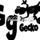 Animal / Insect Monogram Wall Vinyl - Letter G g Gecko 12" x 12" Vinyl Decal
