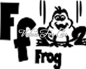 Animal / Insect Monogram Wall Vinyl - Letter F f Frog 12" x 12" Vinyl Decal