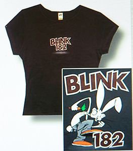 HOT TOPIC Blink 182 Junior Girls Black Small T-Shirt