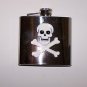 HOT TOPIC Skull Liquor Hip Flask Stainless Steel 5 fl.oz.