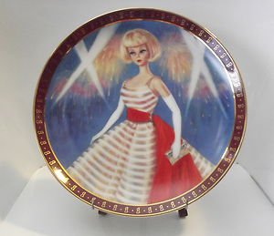 The Danbury Mint - Susie Morton 1965 Barbie Holiday Dance Collector Plate MIB