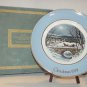 Avon Christmas Plate Series 7th Edition Dashing Through the Snow Collector Plate
