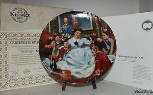 Knowles Getting To Know You - The King and I Series Collectible Plate