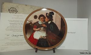 Knowles - Gossiping in the Alcove Rockwell Society of America Collectible Plate