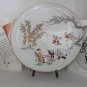Fukagawa Porcelain Beneath The Plum Branch Warabe No Haiku Collector Plate