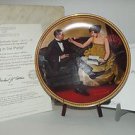 Knowles - Flirting in the Parlor - Rockwell Society of America Collectible Plate