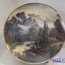 Franklin Mint Heirloom Mountain Retreat by Ron Huff Porcekain Collector Plate