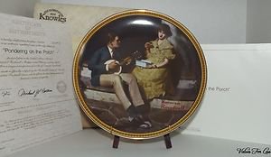 Knowles - Pondering the Porch - Rockwell Society of America Collectible Plate
