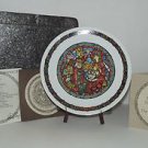 Noel Vitral The Adoration of Kings by Restieau Henri D'Arceau Collector Plate