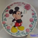 Grolier Collectibles Ltd. Mother's Day 1994 Mother's Day Rose Mickey Mouse Plate