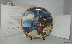 Knowles - Waiting on the Shore - Rockwell Society of America Collectible Plate