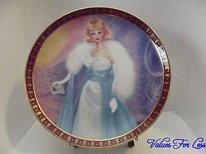 The 1959 Barbie Debutante Ball Danbury Mint Collector Plate High Fashion Barbie