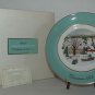 Avon Christmas Plate - 1973 - Christmas on the Farm Collectible Plate
