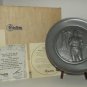 Creative World Pewter Plate by RJ Brown The Village Smithy Collector Plate 1978