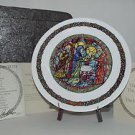 Noel Vitral The Purification  by Restieau Henri D'Arceau Collector Plate