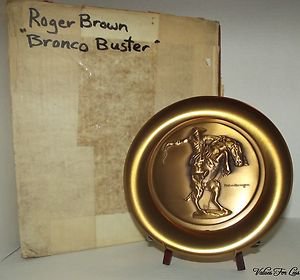 Fredric Remington's The Bronco Buster by River Shore Ltd. Collector Plate