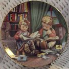 M.I. Hummel Budding Scholars Collectible Plate by The Danbury Mint