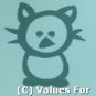 Cat Style One Stick Family Pet Decal