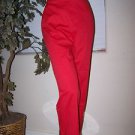 KORET Petite Flat Front Sz 8P Comfort Stretch Pull On Womans Red Pants