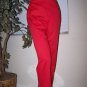 KORET Petite Flat Front Sz 8P Comfort Stretch Pull On Womans Red Pants