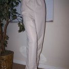 HILLARD & HANSON Plus Size 3X Polyester Pull On Womans Beige Pants