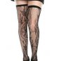 HOT TOPIC Black Paisley Thigh Highs