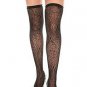 HOT TOPIC Black Spider Web Thigh Highs
