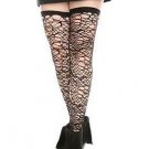 HOT TOPIC Black Looped Thigh Highs