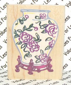 Rubber Mounted Stamp Stampendous! H065 Ginger Jar 1 1/2" x 2 1/4" Stamp