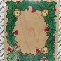 Rubber Mounted Stamp Hero Arts S-209 Big Holly Frame with Bells 4" x 4 1/2"