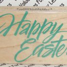 Rubber Mounted Stamp Hero Arts F334 Happy Easter 1 1/2" x 2" Mounted Stamp