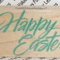 Rubber Mounted Stamp Hero Arts F334 Happy Easter 1 1/2" x 2" Mounted Stamp
