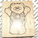 Rubber Mounted Stamp D.O.T.S. DOTS Q129 "This Much" Bear 2 1/2" x 3" Stamp