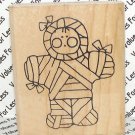 Rubber Mounted Stamp D.O.T.S. 2" x 2 1/2" Halloween Mummy Dressed in Bandages