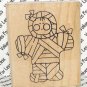 Rubber Mounted Stamp D.O.T.S. 2" x 2 1/2" Halloween Mummy Dressed in Bandages