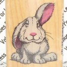 Rubber Mounted Stamp Comotion Rubber Stamps 493 Harry Hare Bunny 1 3/4" x 1 1/2"