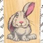 Rubber Mounted Stamp Comotion Rubber Stamps 493 Harry Hare Bunny 1 3/4" x 1 1/2"