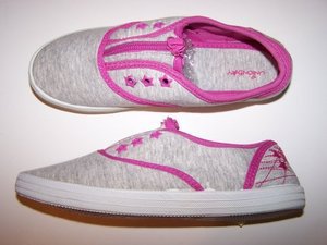 UNIONBAY Heather Star Girls sz 4 Gray Fashion Sneaker Shoes