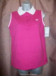 AW Golf - New Day Top - Pink/White - Small
