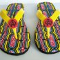 GIRLY GIRL South Beach Women Flip Flop sz 6 Yellow Shoes