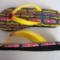 GIRLY GIRL South Beach Women Flip Flop sz 6 Yellow Shoes