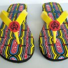 GIRLY GIRL South Beach Women Flip Flop sz 9 Yellow Shoes